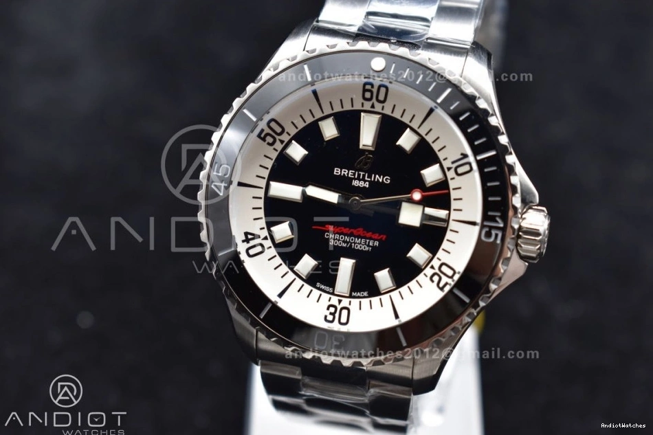 Edition White SuperOcean Bracelet A TF Chic 1:1 Dial Automatic 44 Best SS 475 Black on 0306